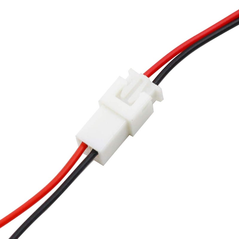 Hxchen JST XH2.54 2Pin Micro Female and Male Connection Plug with Red Black Terminal Connector Wire Cable 200mm - (10 Pairs) - Image 4